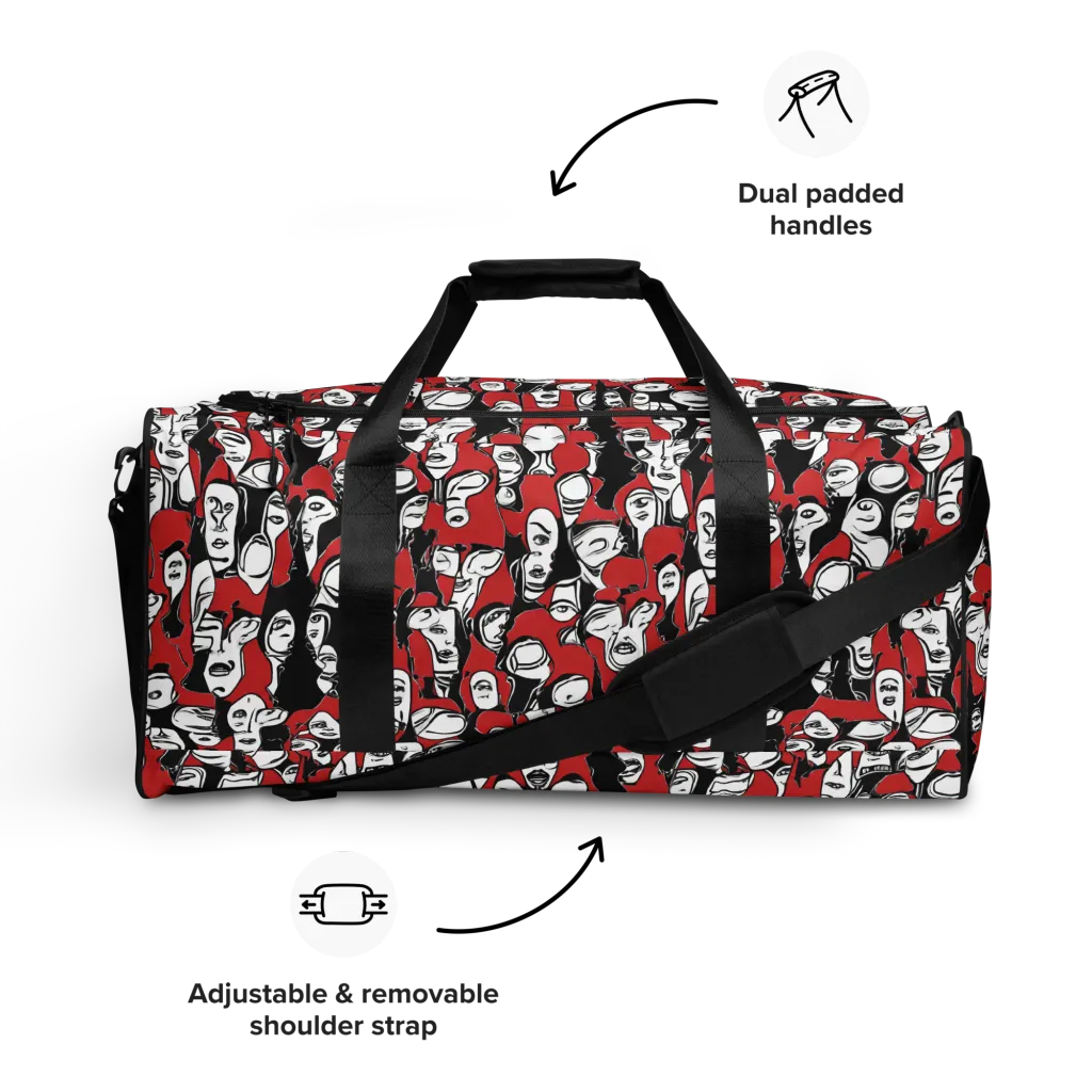 Crimson Chorus on Duffle Bag — Front