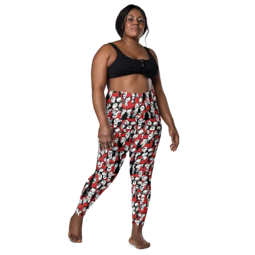 Crimson Chorus on a Leggings with Pockets