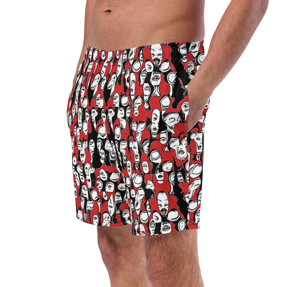 Crimson Chorus on Swim Trunks — Left Front