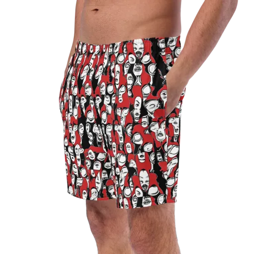 Crimson Chorus on a Swim Trunks