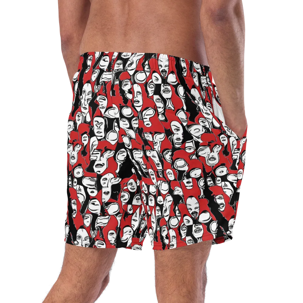 Crimson Chorus on Swim Trunks — Right Back