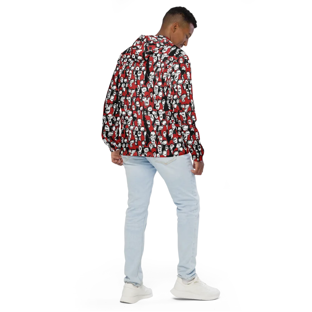 Crimson Chorus on Men's Windbreaker — Back