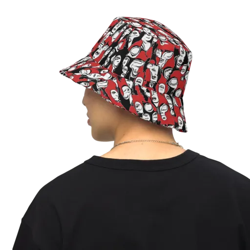 Crimson Chorus on a Reversible Bucket Hat