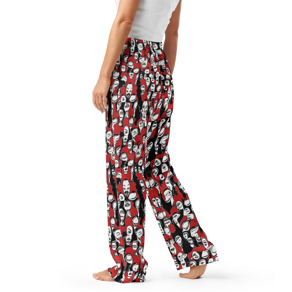 Crimson Chorus on Women's Pajama Pants — Left