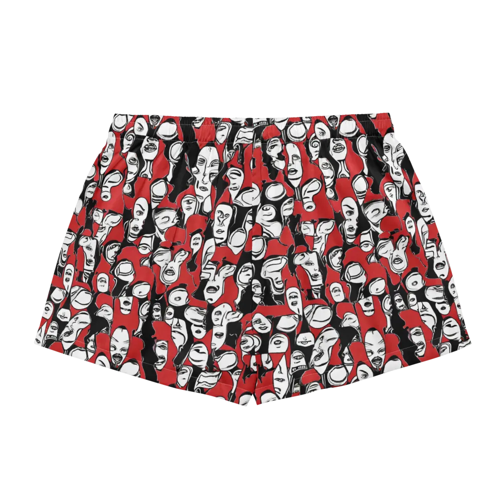 Crimson Chorus on Women's Pajama Shorts — Back