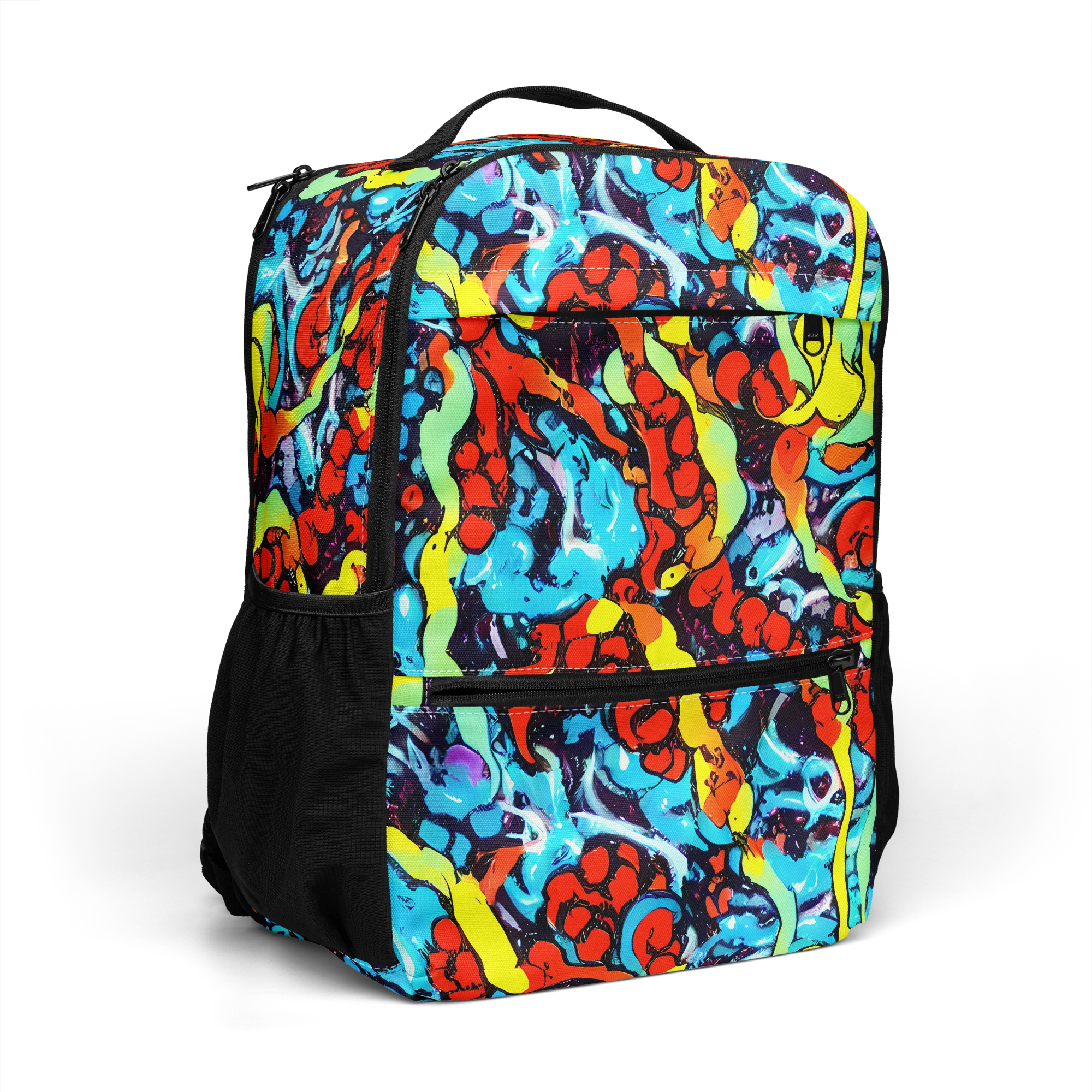 Electric Molten on Utility Backpack — Right Front