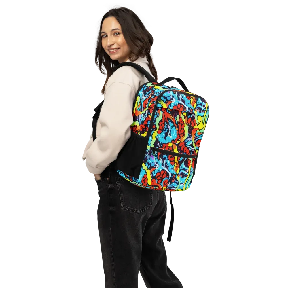 Electric Molten on Utility Backpack — Back