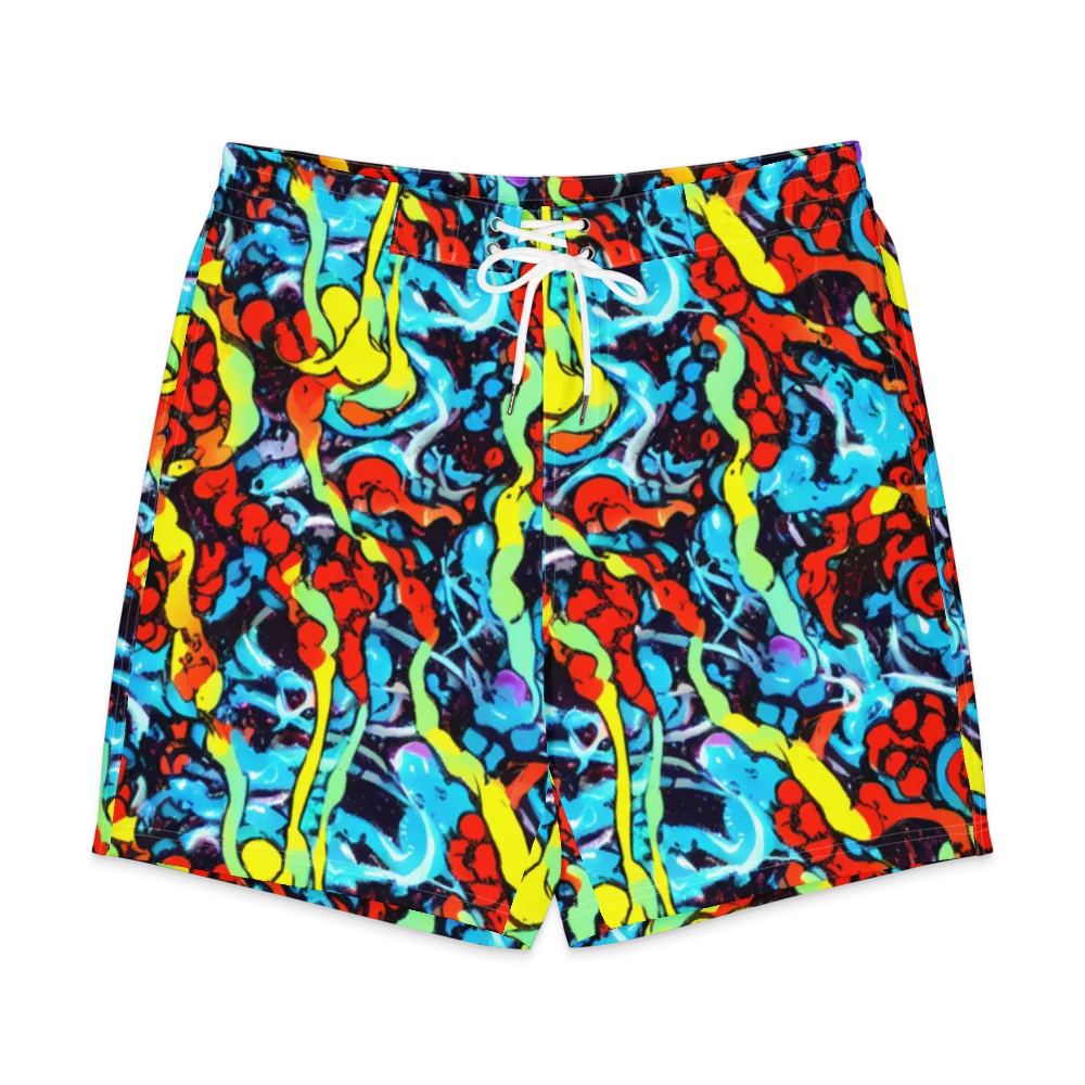 Electric Molten on Men's Board Shorts — Front