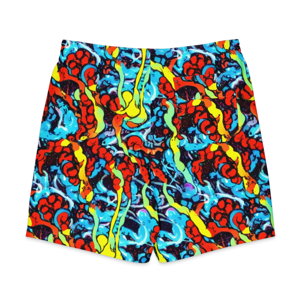 Electric Molten on Men's Board Shorts — Back