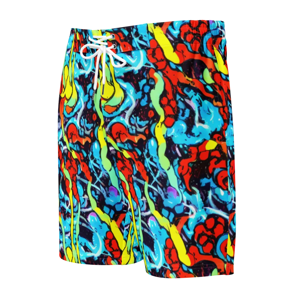 Electric Molten on Men's Board Shorts — Front