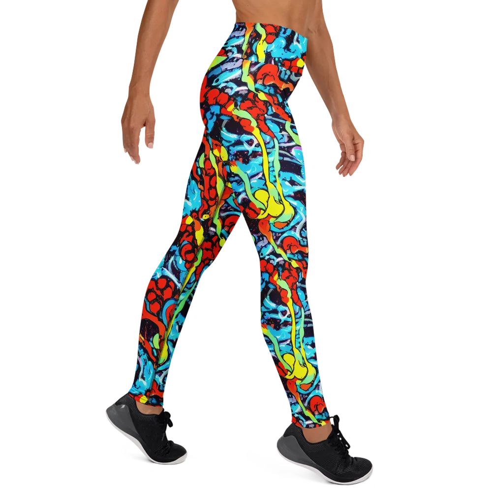 Electric Molten on Yoga Leggings — Right