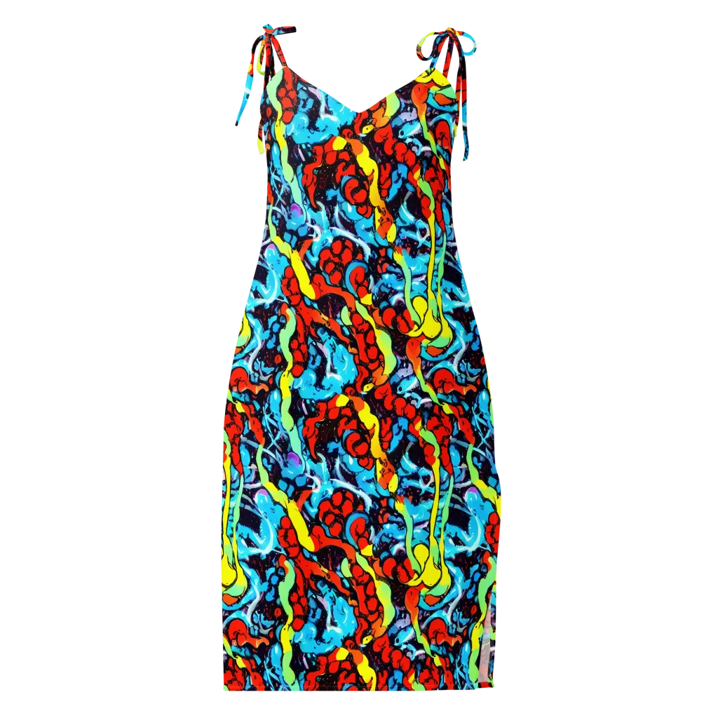 Electric Molten on Slip Dress — Front
