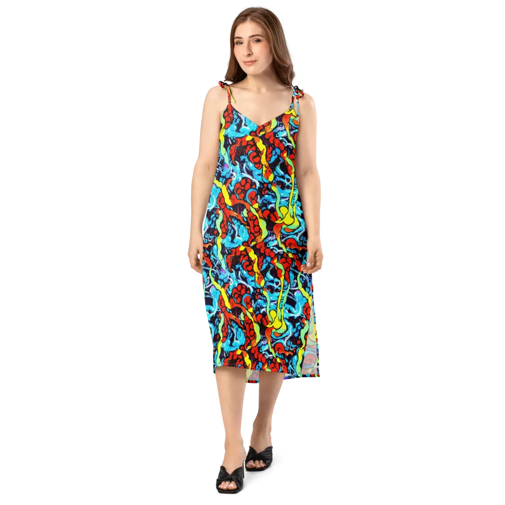 Electric Molten on Slip Dress — Front