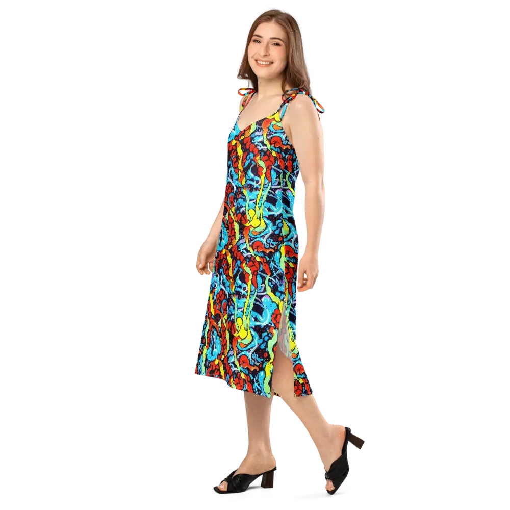 Electric Molten on Slip Dress — Left Front