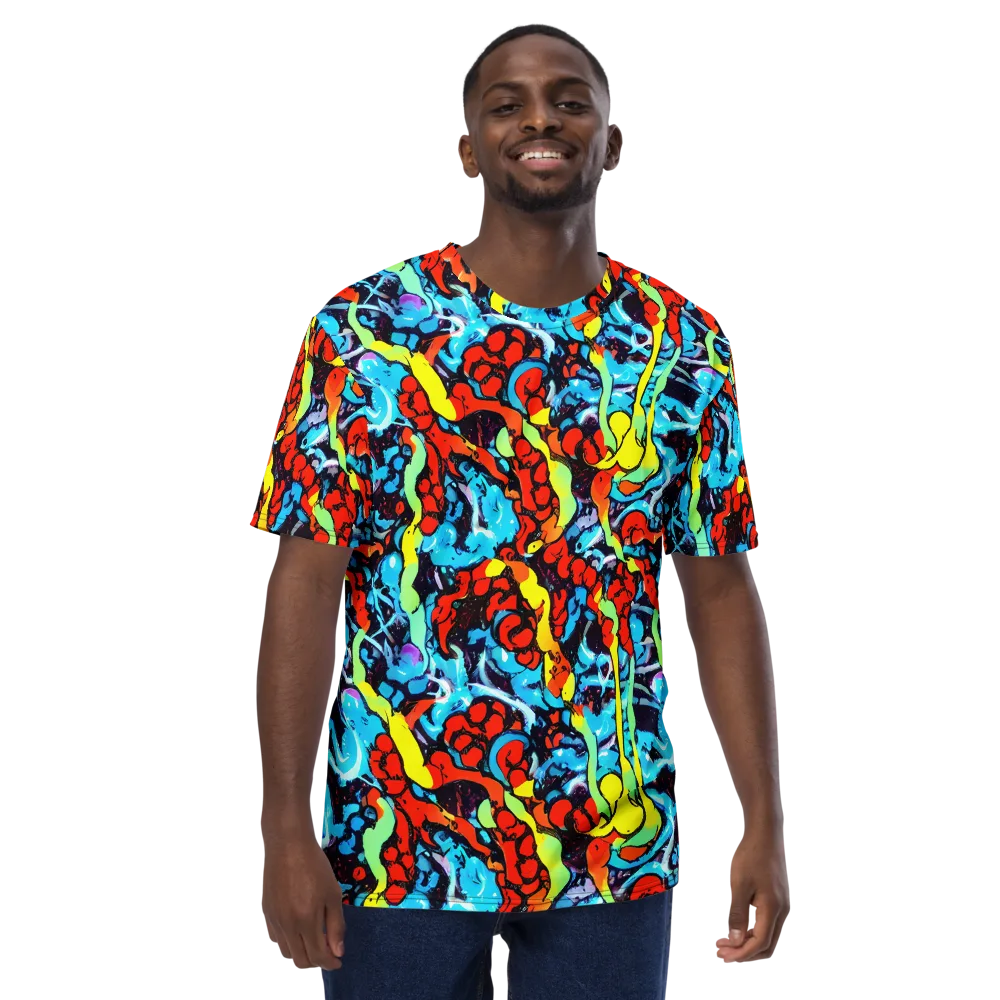 Electric Molten on Men's Crew Neck T-Shirt — Front