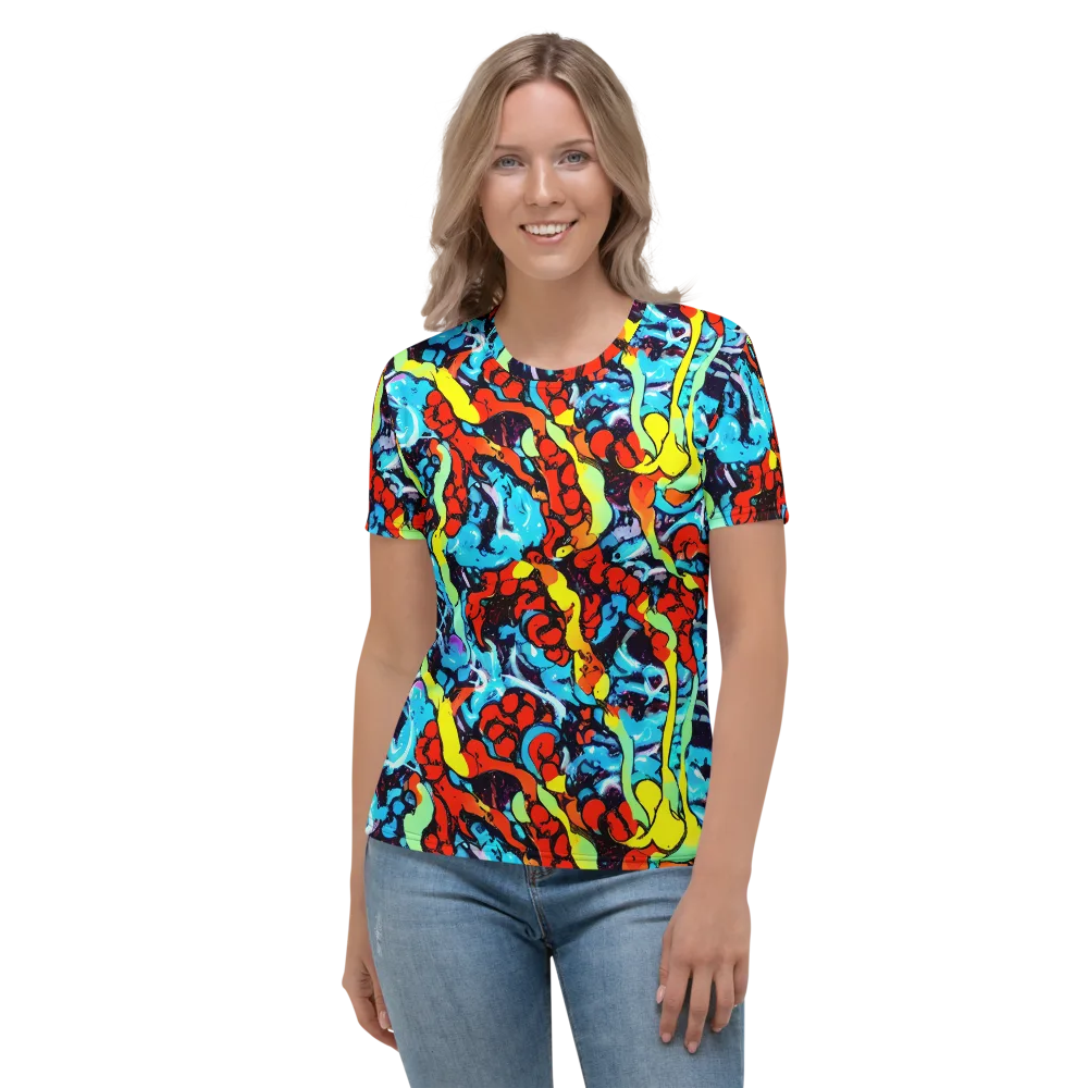 Electric Molten on Women's Crew Neck T-Shirt — Front