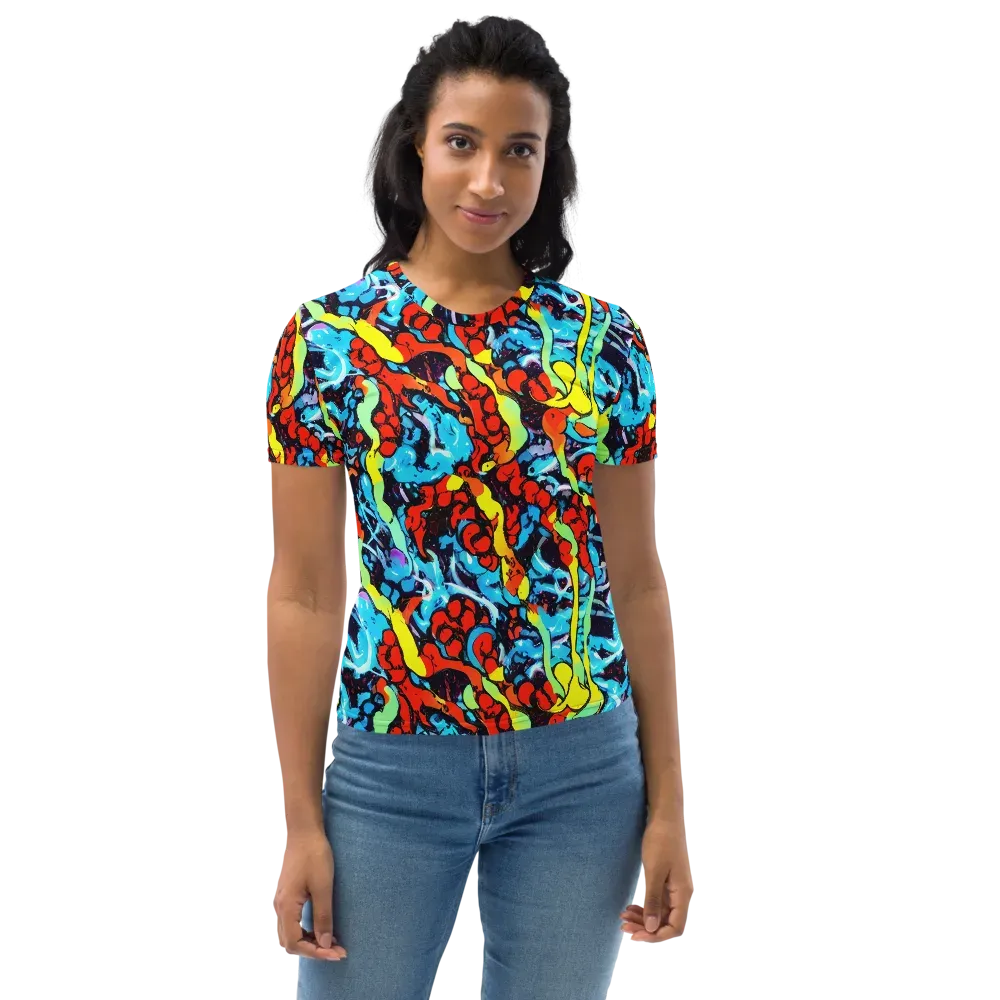 Electric Molten on Women's Crew Neck T-Shirt — Front