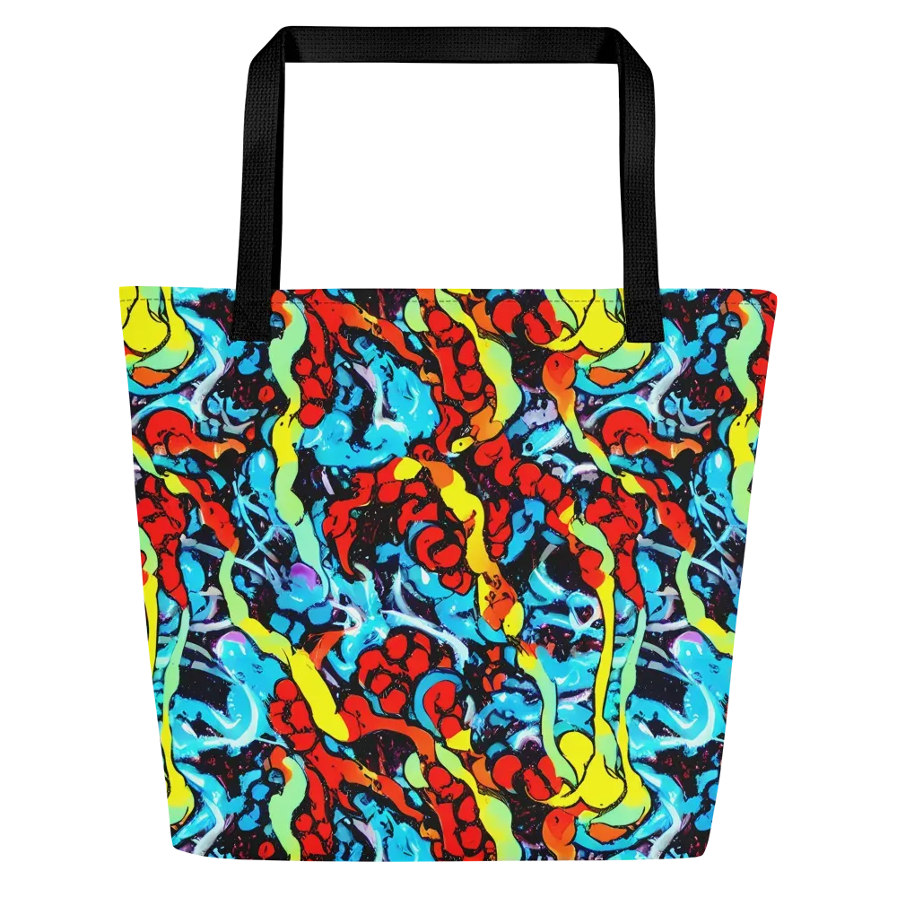 Electric Molten on Large Tote Bag W/ Pocket — Front