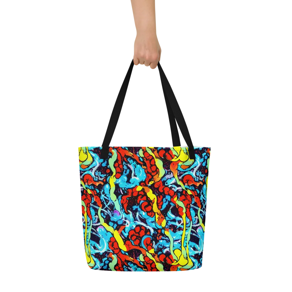 Electric Molten on Large Tote Bag W/ Pocket — Front