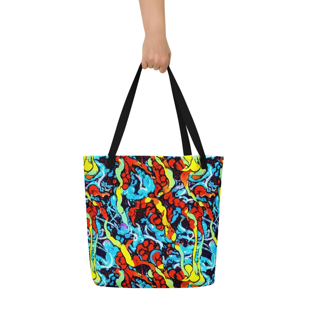 Electric Molten on Large Tote Bag W/ Pocket — Front