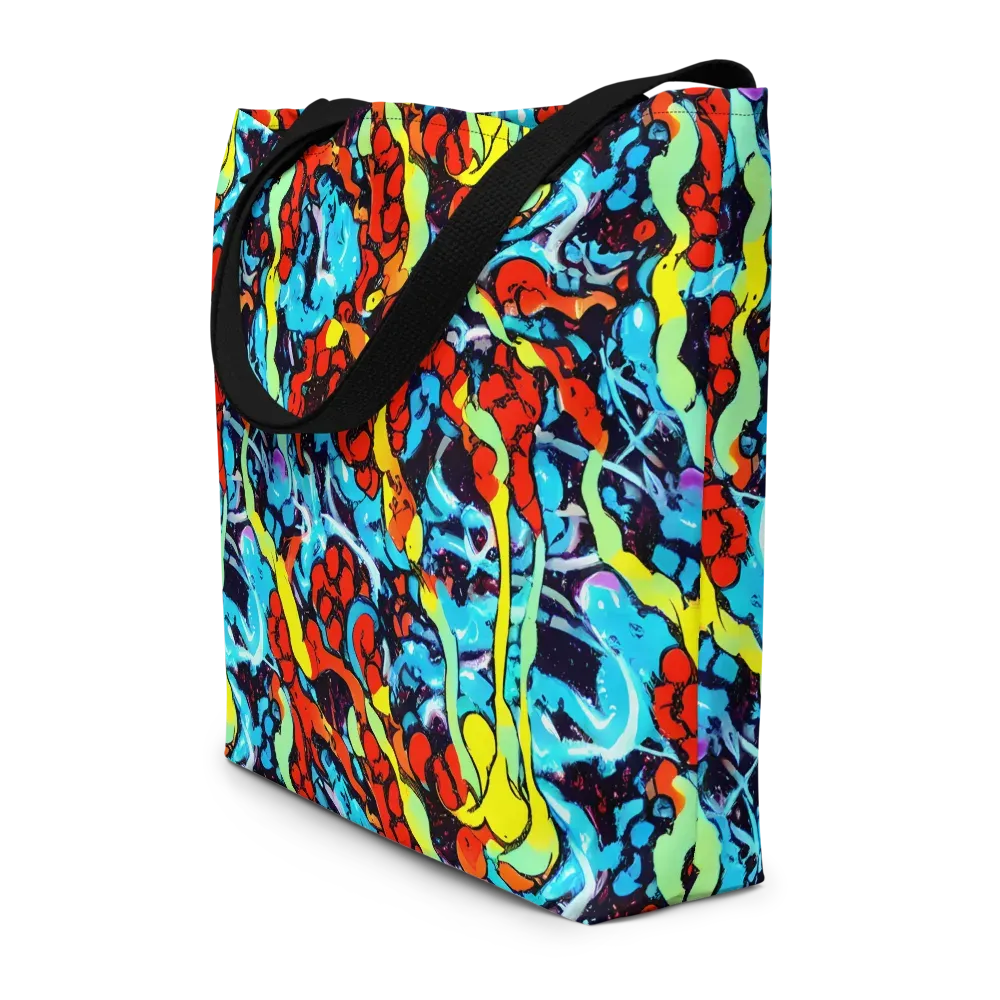 Electric Molten on Large Tote Bag W/ Pocket — Front