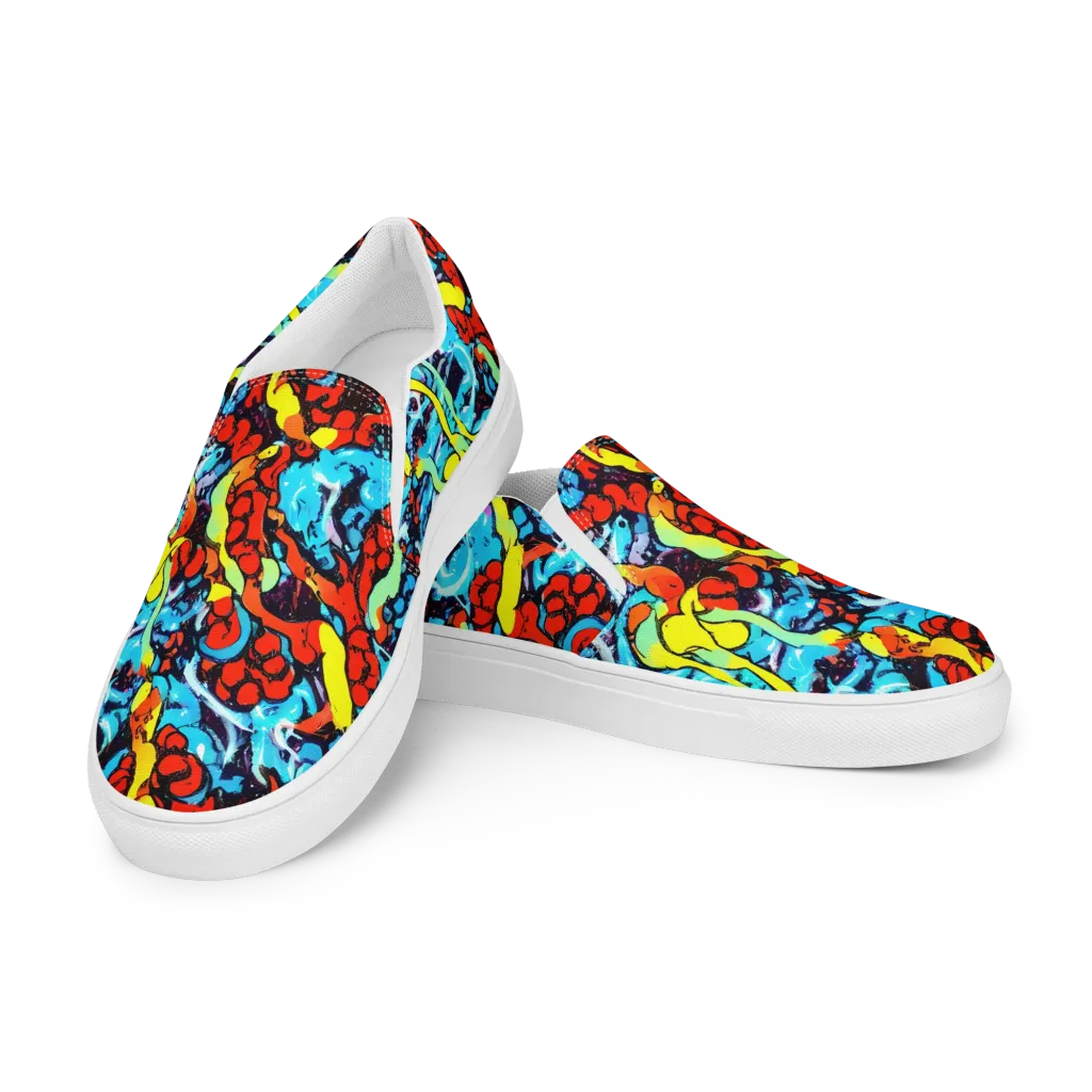 Electric Molten on Women's Slip-On Canvas Shoes — Left Front