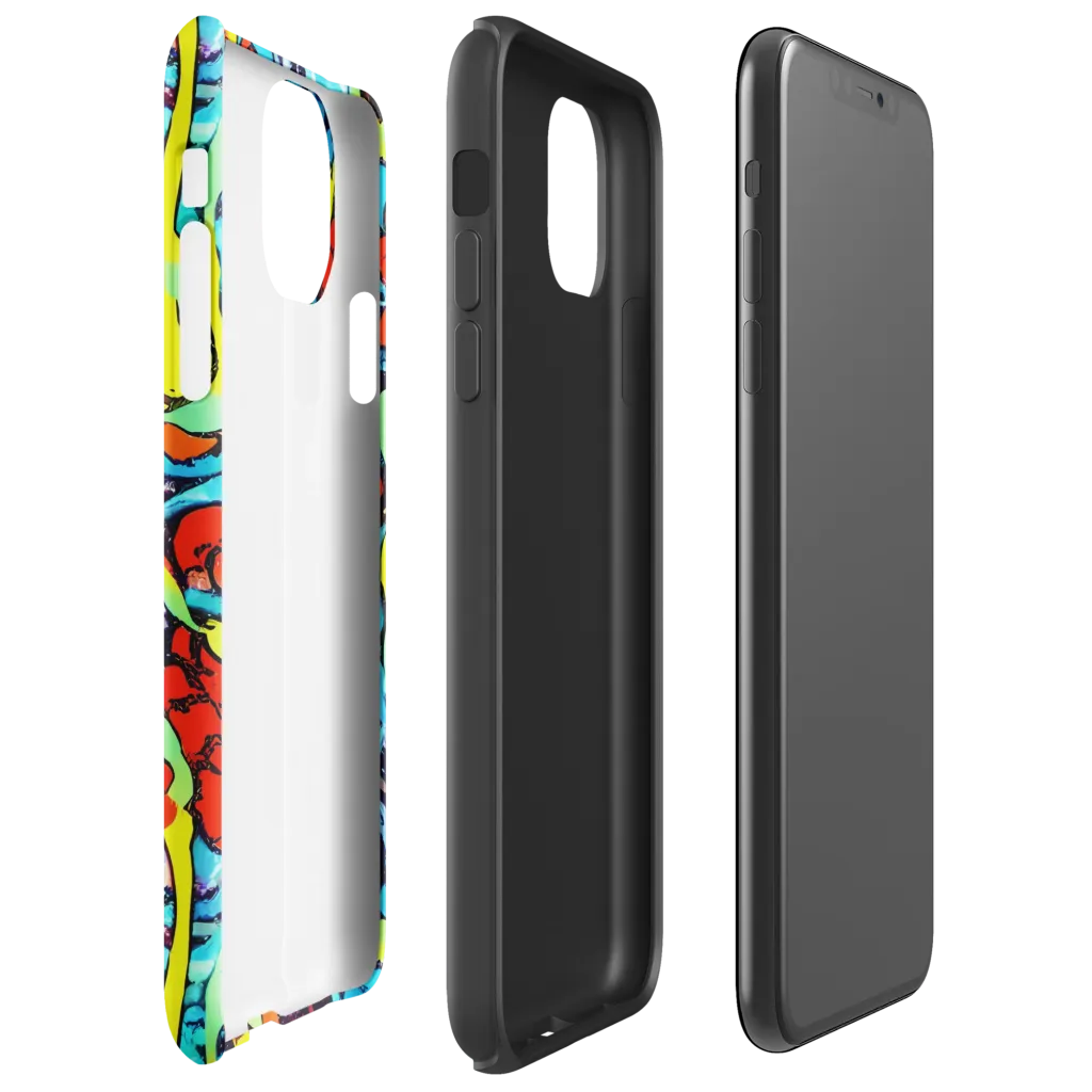 Electric Molten on Tough Case for iPhone® — Right