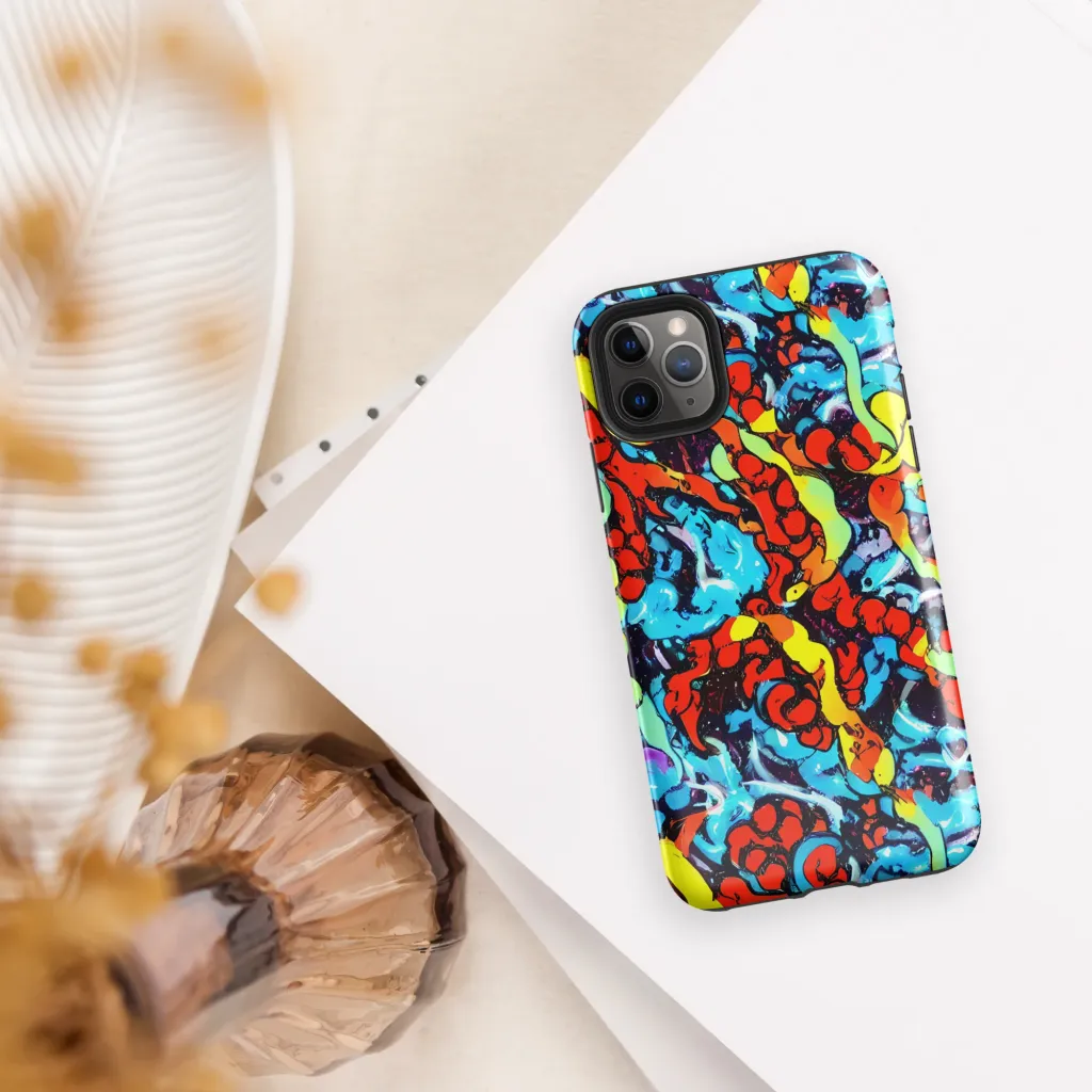 Electric Molten on Tough Case for iPhone® — Front