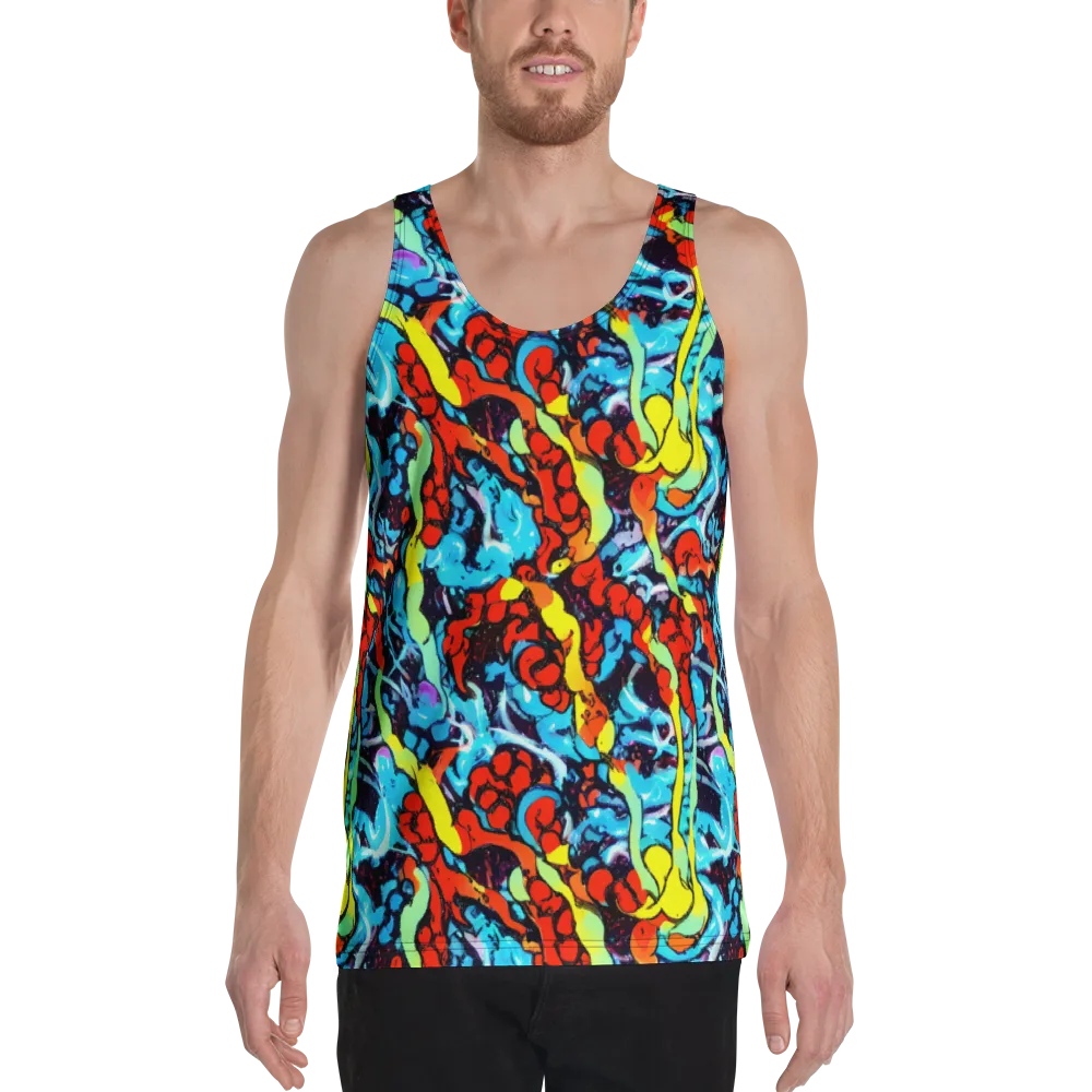Electric Molten on Men's Tank Top — Front