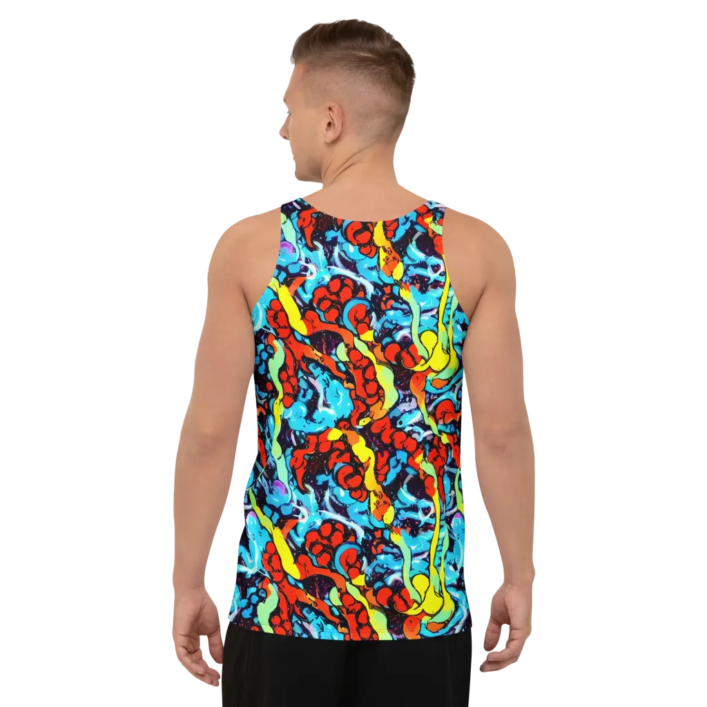Electric Molten on Men's Tank Top — Back