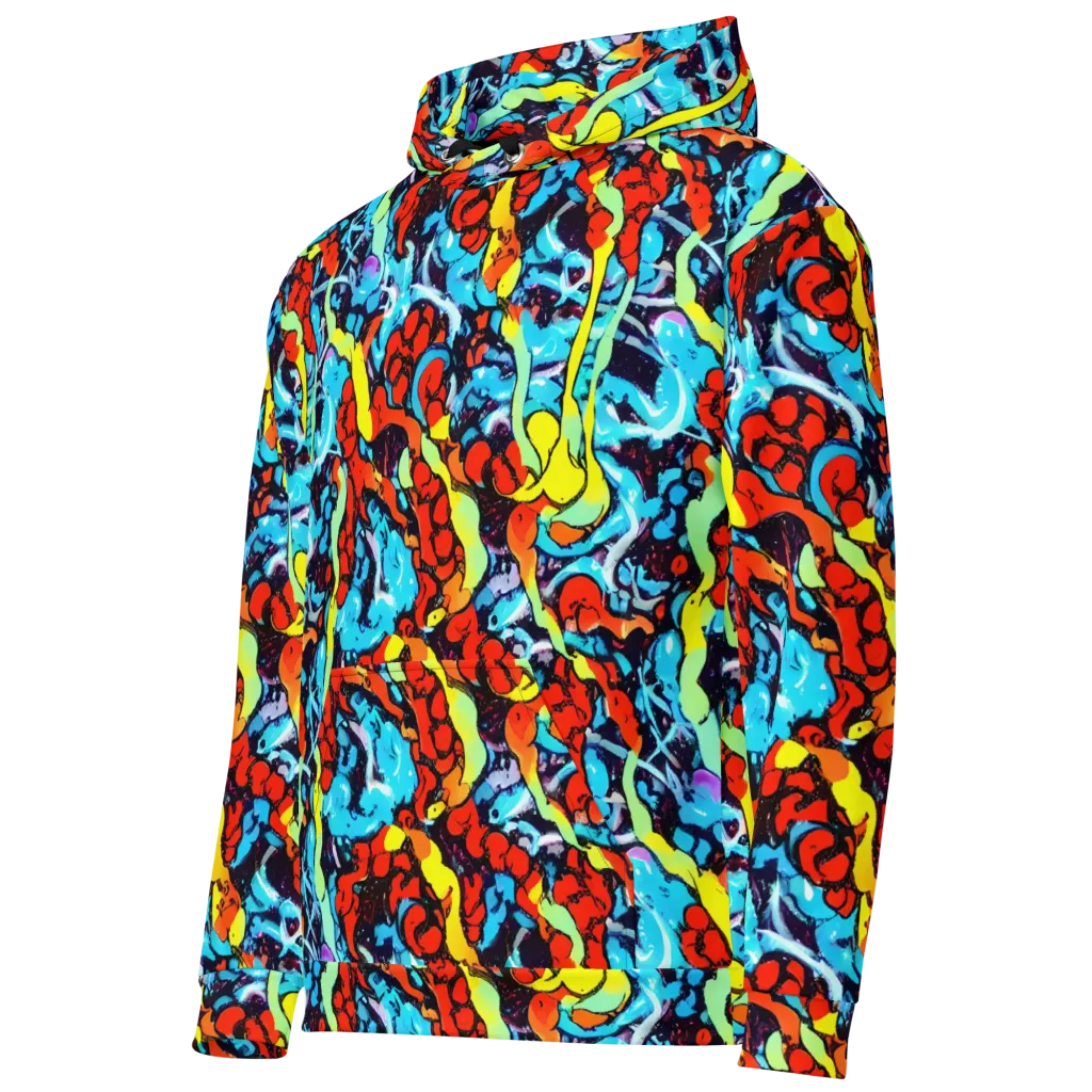 Electric Molten on Cotton Hoodie — Left Front