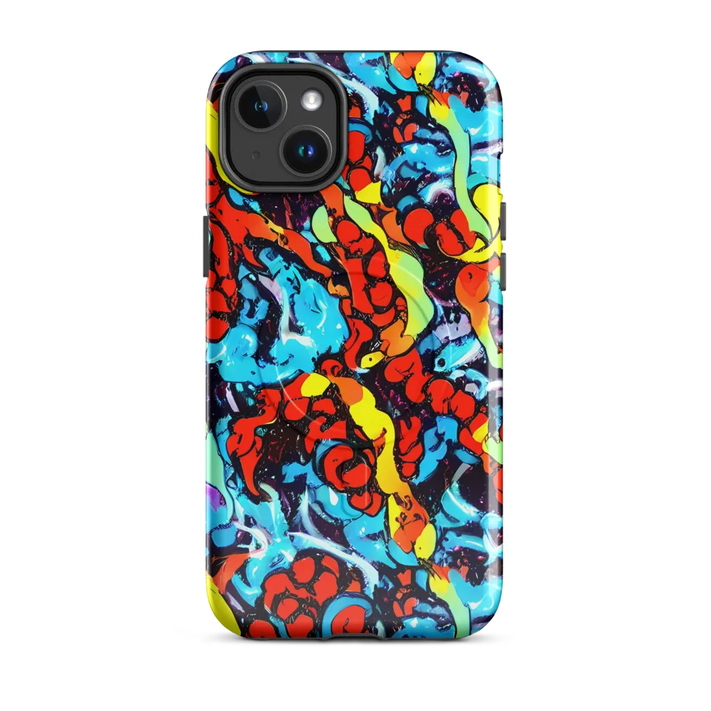 Electric Molten on MagSafe Tough Case for iPhone® — Front
