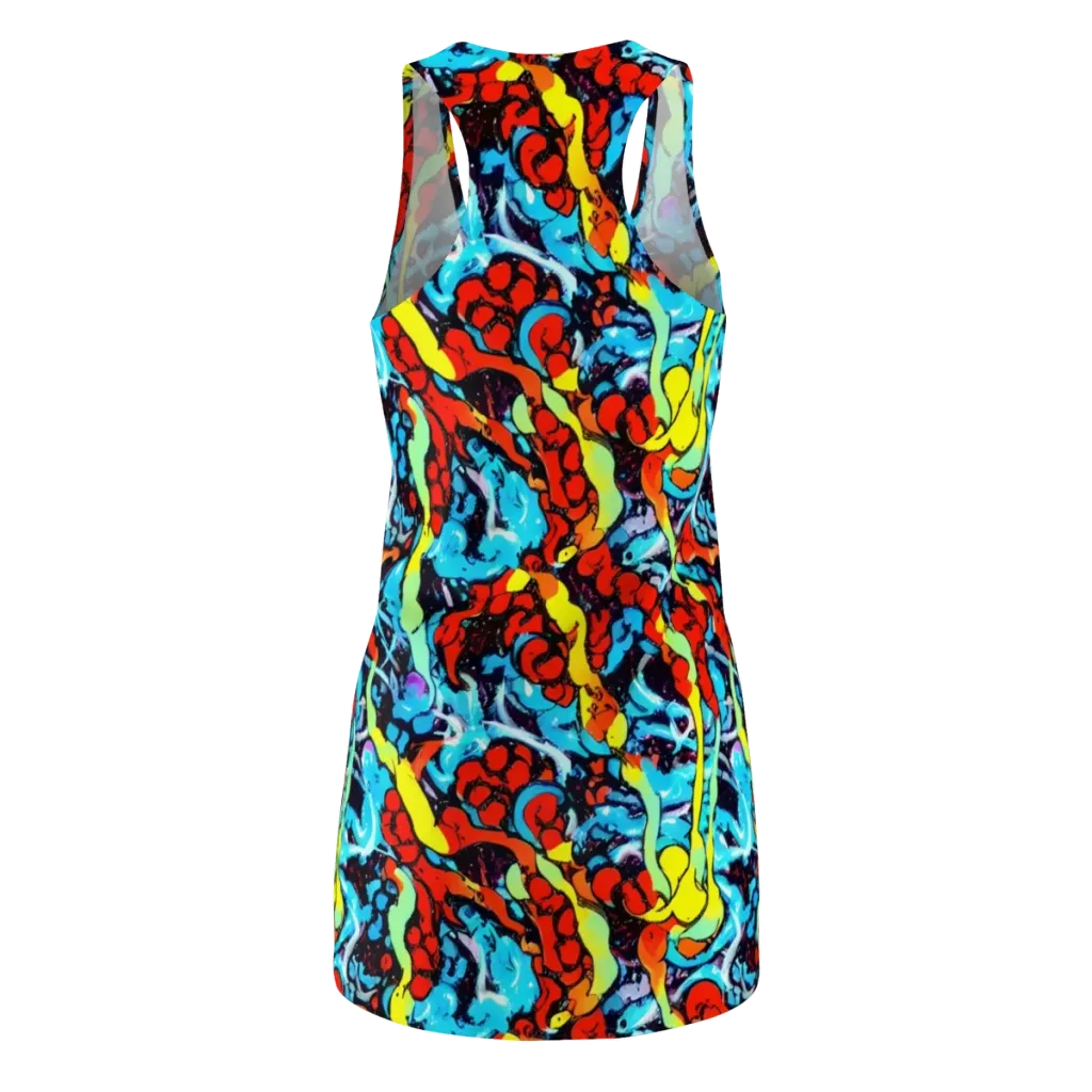 Electric Molten on Racerback Dress — Back