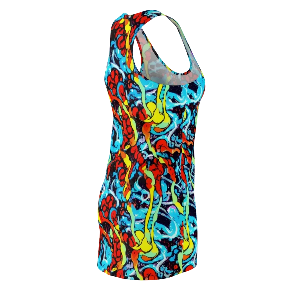 Electric Molten on Racerback Dress — Back Side