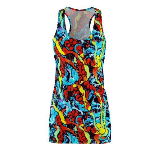 Electric Molten on a Racerback Dress