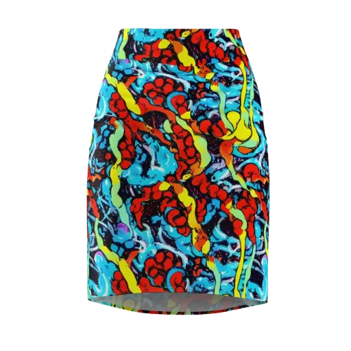 Electric Molten on a Pencil Skirt