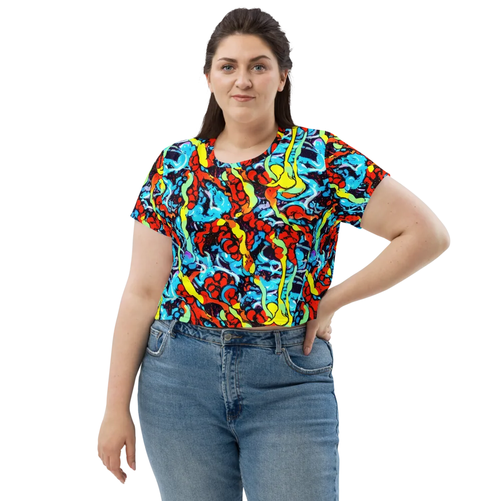 Electric Molten on Crop Tee — Front