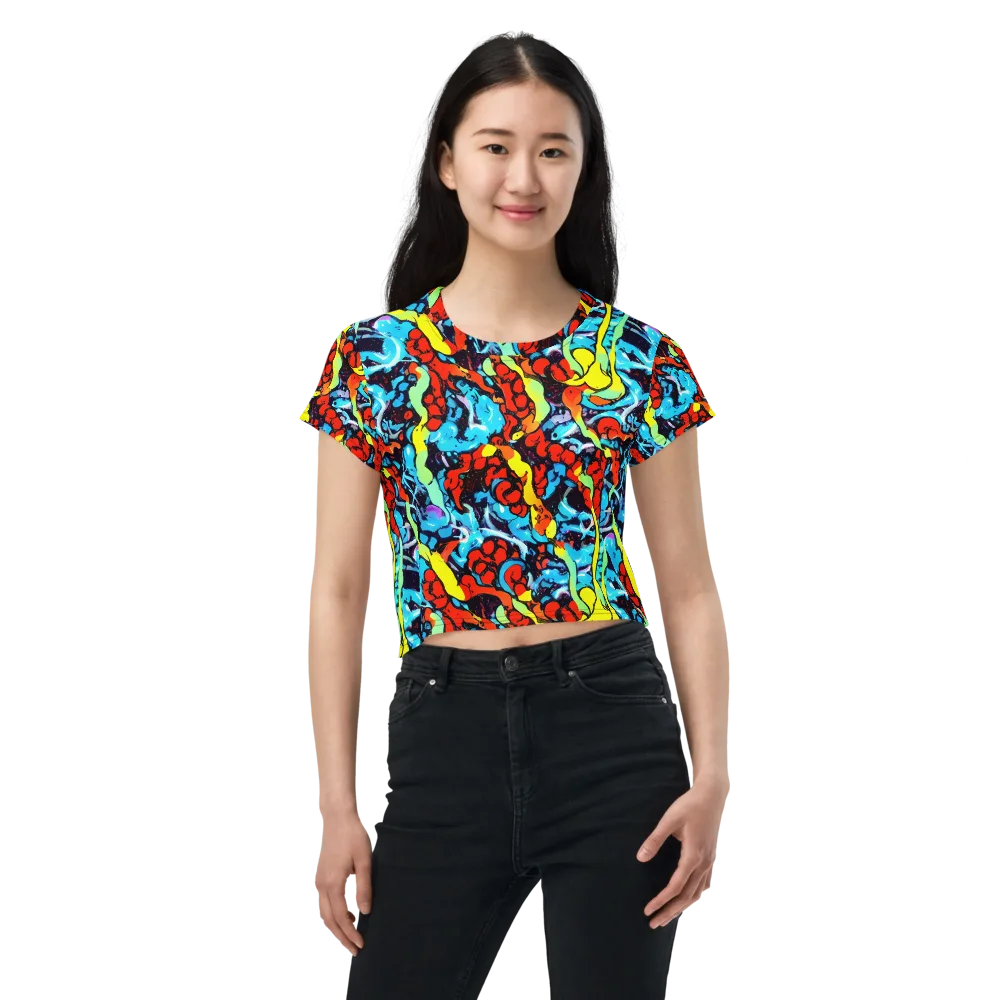 Electric Molten on Crop Tee — Front