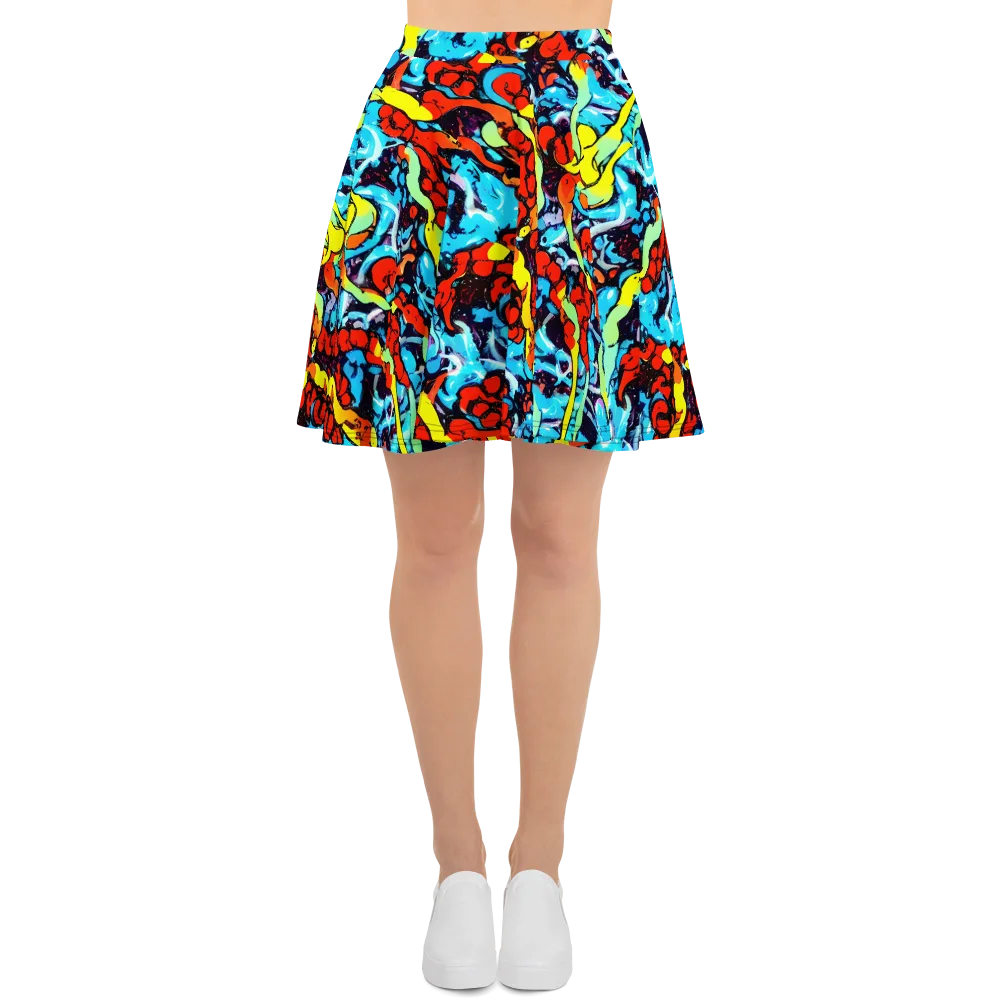 Electric Molten on Skater Skirt — Front