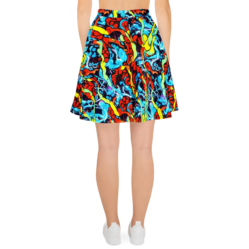 Electric Molten on Skater Skirt — Back