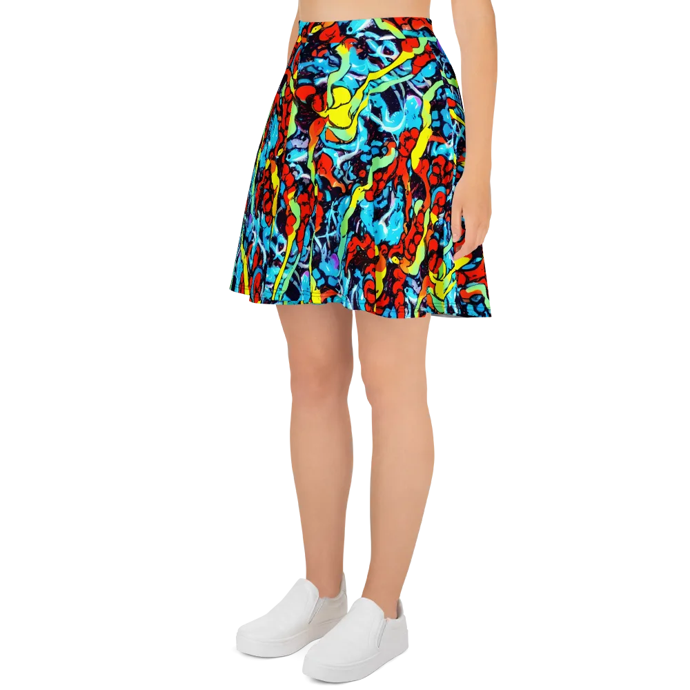 Electric Molten on Skater Skirt — Left