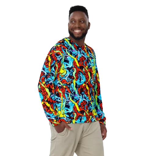 Electric Molten on a Sweatshirt