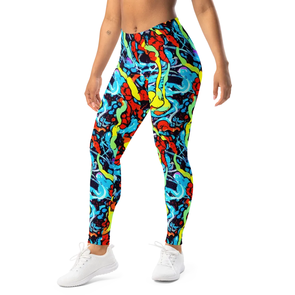 Electric Molten on Leggings — Left Front