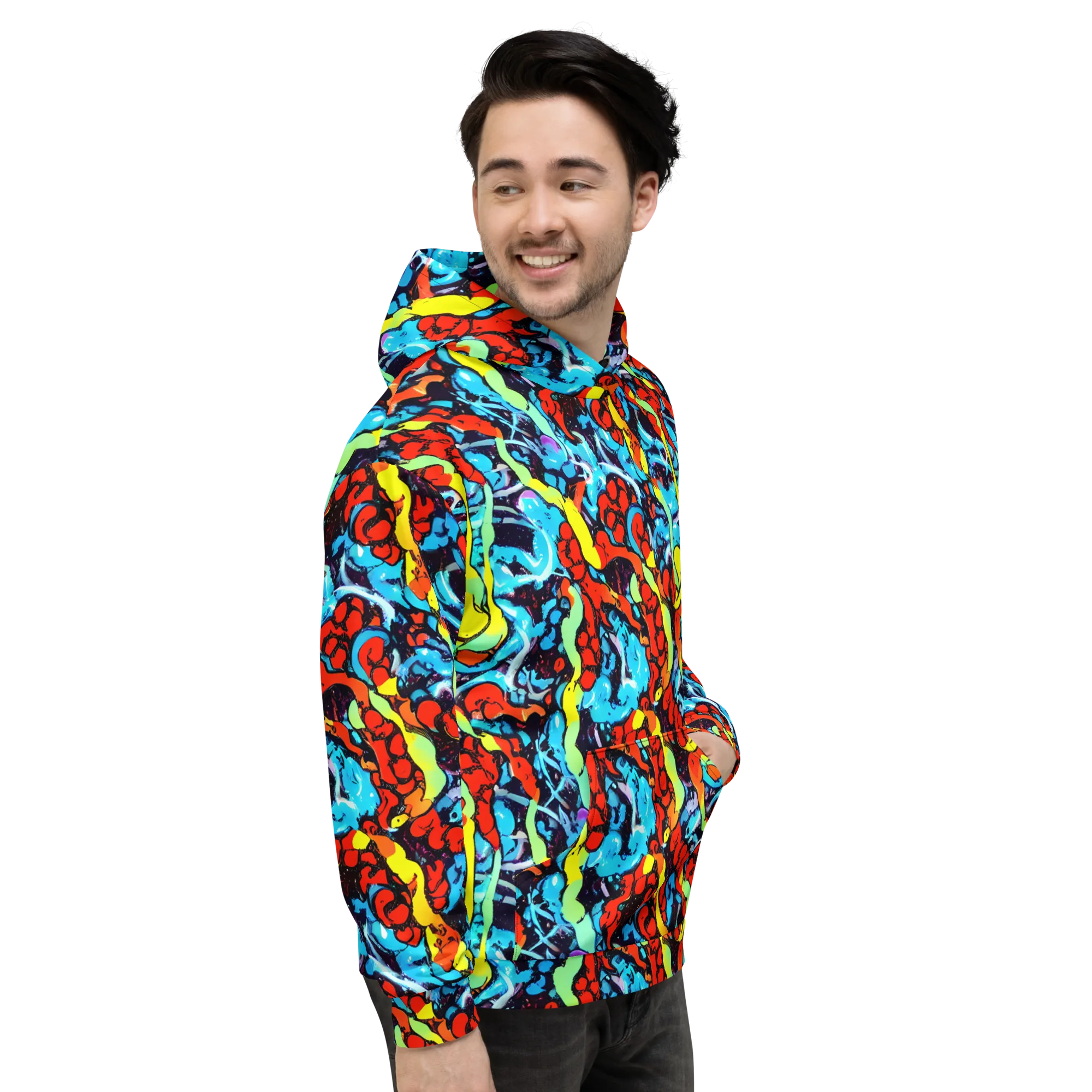 Electric Molten on Hoodie — Right