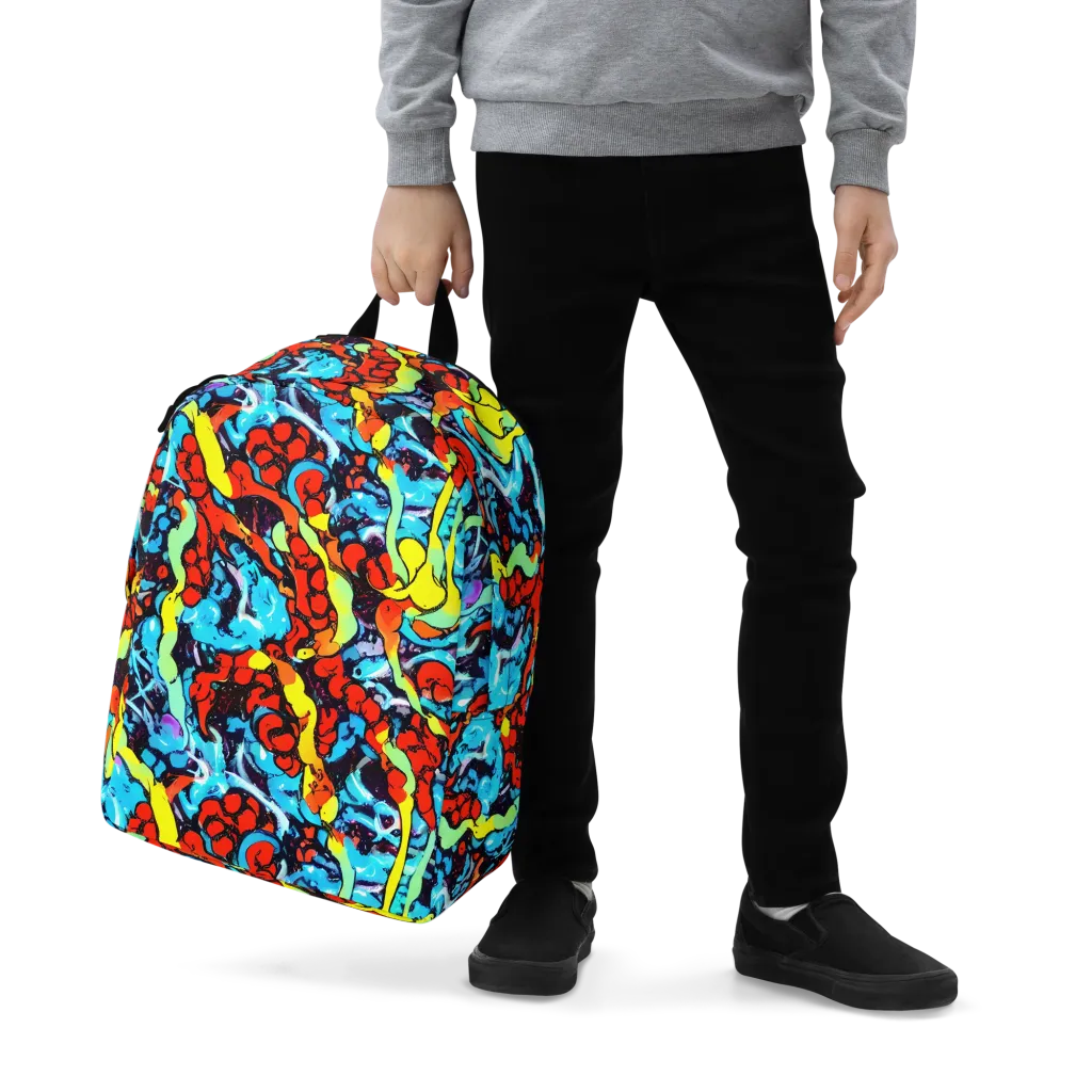Electric Molten on Minimalist Backpack — Zoomed-in