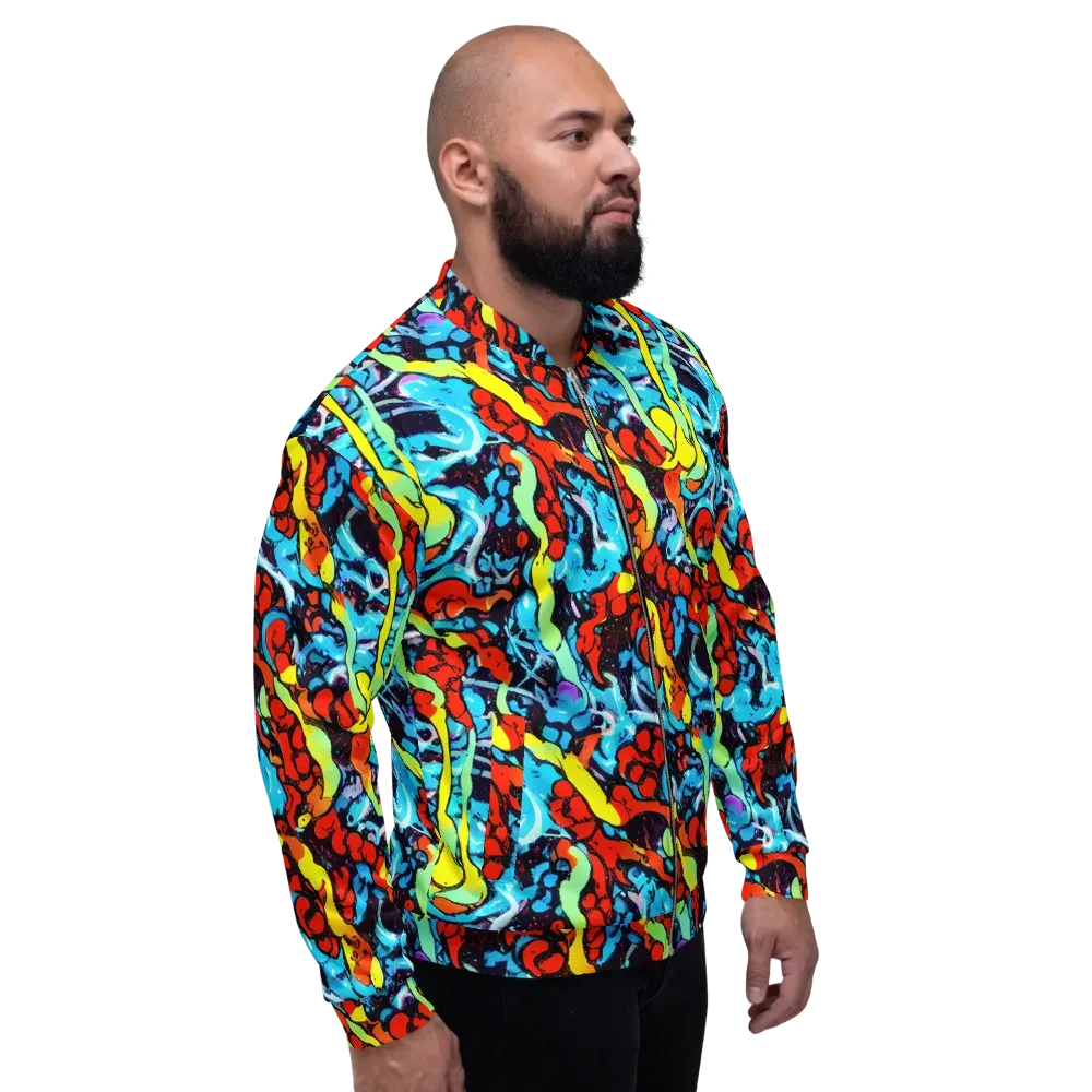 Electric Molten on Bomber Jacket — Right