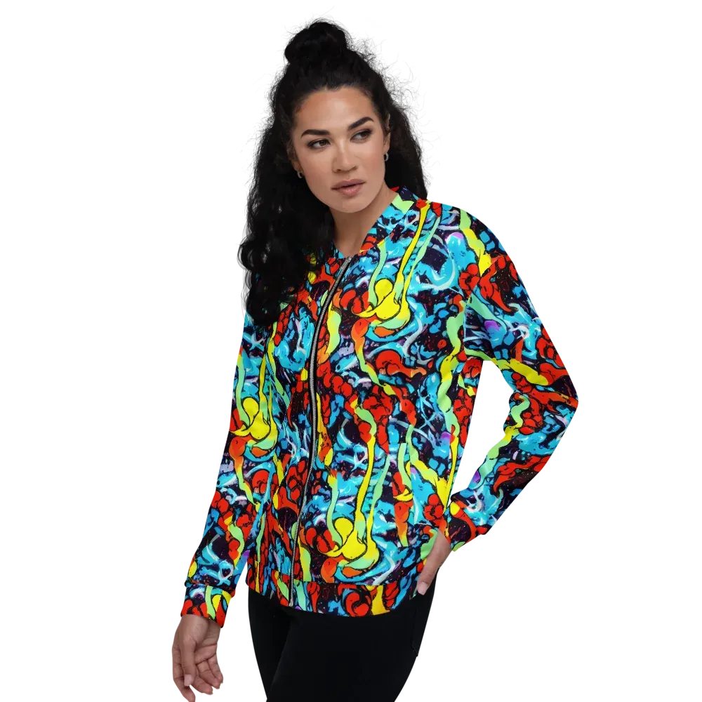 Electric Molten on Bomber Jacket — Left