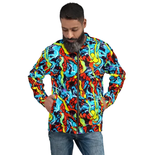 Electric Molten on a Bomber Jacket