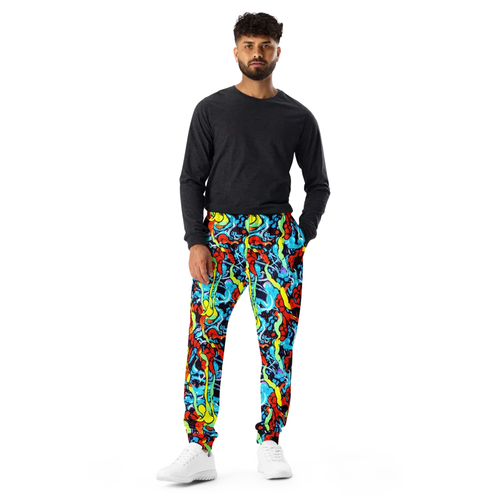 Electric Molten on Men's Joggers — Front