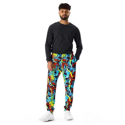 Electric Molten on a Men's Joggers